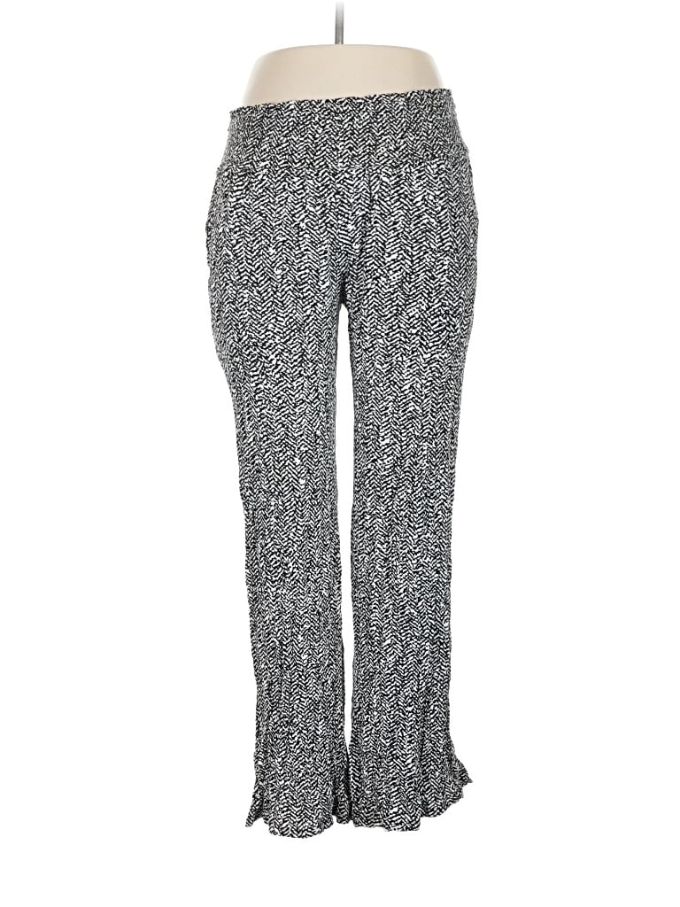 Pre-owned Three Dots Casual Pants In Silver