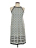 Max Studio Print Blue Casual Dress Size L - photo 1