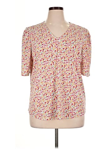 Adrianna Papell Short Sleeve Henley (view 1)