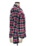 Bella D 100% Polyester Plaid Burgundy Long Sleeve Blouse Size XL - photo 4