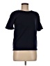 Sag Harbor Solid Blue Short Sleeve T-Shirt Size M (petite) - photo 1