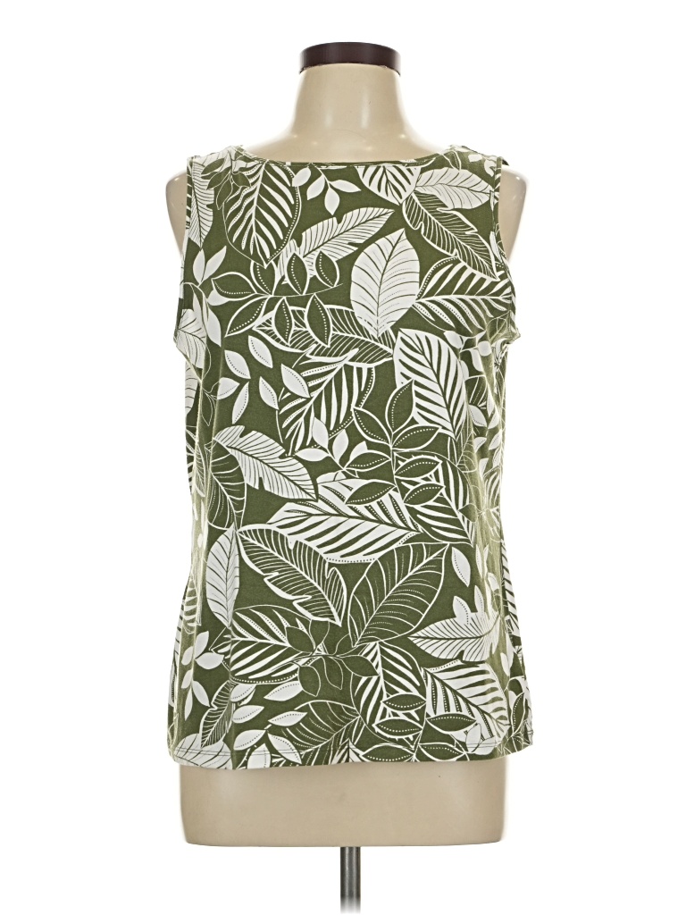 Pre-owned Talbots Outlet Sleeveless T-shirt In Green