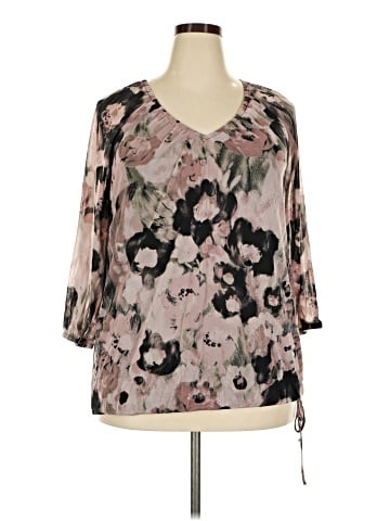 INC International Concepts 3/4 Sleeve Blouse (view 1)
