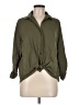Primark Green 3/4 Sleeve Button-Down Shirt Size M - photo 1