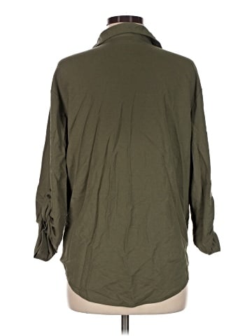 Primark 3/4 Sleeve Button-Down Shirt (view 2)