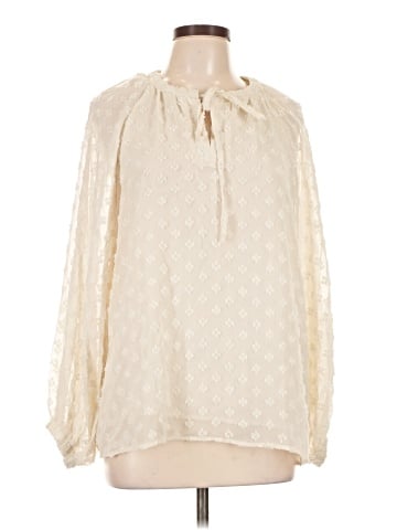 Listicle Long Sleeve Blouse (view 1)