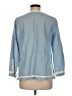 Point Sur Blue Long Sleeve Blouse Size M - photo 2