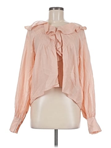 Madewell Ruffled Pintucked Long-Sleeve Top (view 1)
