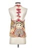 Blue Plate 100% Rayon Gold Sleeveless Blouse Size S - photo 2