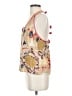 Blue Plate 100% Rayon Gold Sleeveless Blouse Size S - photo 5