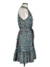 Shein 100% Polyester Print Teal Cocktail Dress Size 6 - photo 4