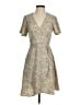 Monteau 100% Polyester Paisley Tan Casual Dress Size XS - photo 1