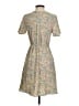 Monteau 100% Polyester Paisley Tan Casual Dress Size XS - photo 2
