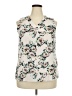 Crescent 100% Polyester Ivory Sleeveless Blouse Size XXL - photo 1