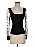 Shein Black Long Sleeve Top Size 4 - photo 1