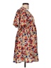 Entro 100% Polyester Print Orange Casual Dress Size L - photo 4
