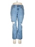Topshop Hearts Blue Jeans Size 31 waist - photo 1