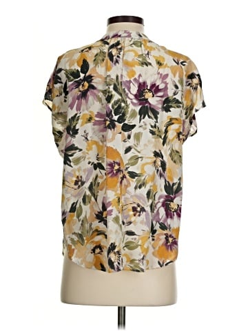 Amour Vert Short Sleeve Silk Top (view 2)