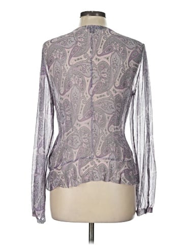 Express Design Studio Long Sleeve Silk Top (view 2)