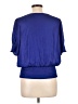 Catherine Malandrino Blue Short Sleeve Blouse Size L - photo 2