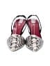 Diane von Furstenberg 100% Leather Checkered-gingham Black Heels Size 8 - photo 2