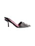 Diane von Furstenberg 100% Leather Checkered-gingham Black Heels Size 8 - photo 1