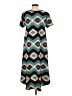 Lularoe Chevron-herringbone Teal Casual Dress Size S - photo 2