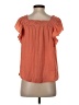 J by Joie 100% Polyester Orange Short Sleeve Blouse Size XS - photo 2