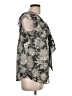 Eclair Gray Short Sleeve Blouse Size L - photo 4