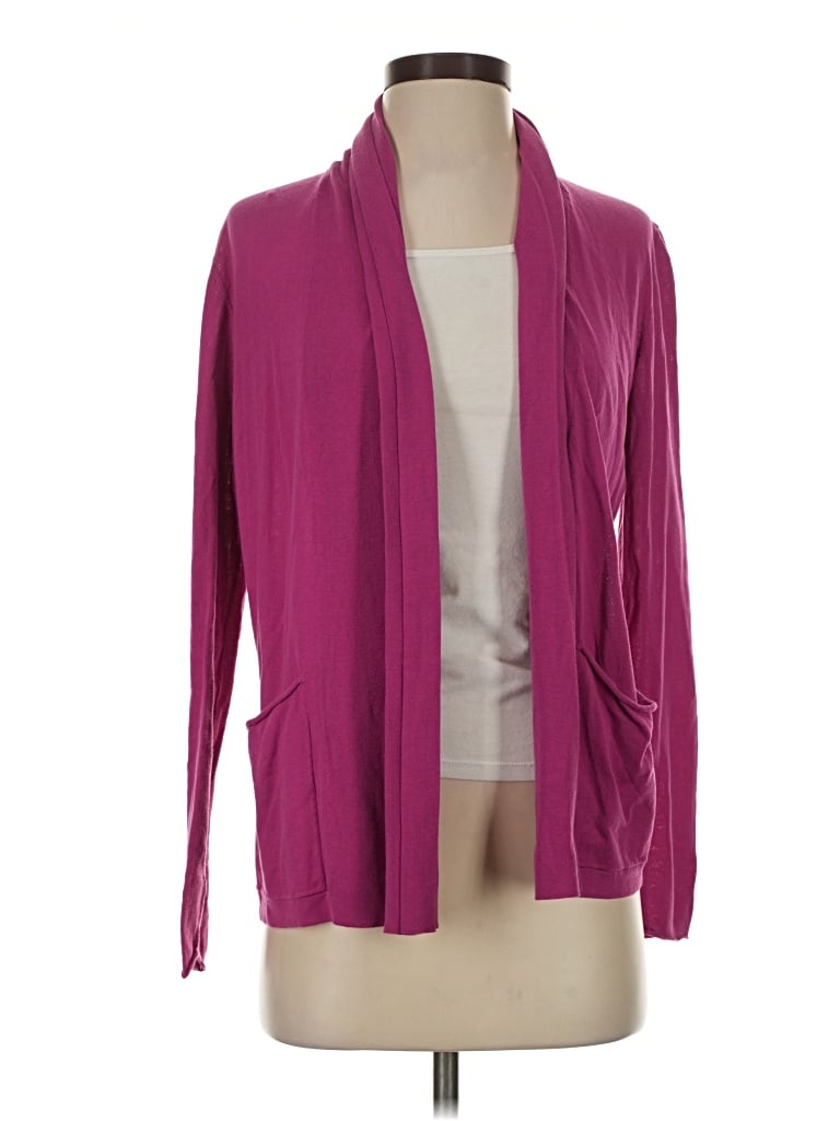 Pre-owned Lafayette 148 Cardigan Sweater In Purple