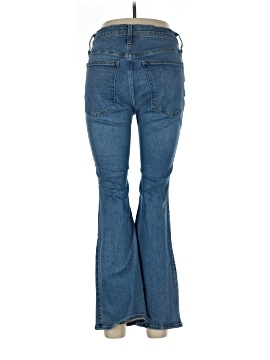 Madewell Petite Skinny Flare Jeans in Fairson Wash (view 2)