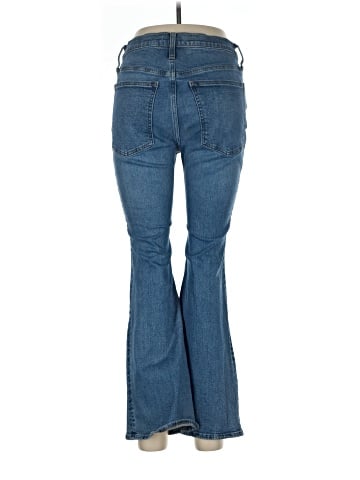 Madewell Petite Skinny Flare Jeans in Fairson Wash (view 2)