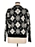 Papaya 100% Acrylic Argyle Black Pullover Sweater Size XL - photo 2