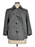 Kasper Chevron-herringbone Gray Coat Size 1X - photo 1