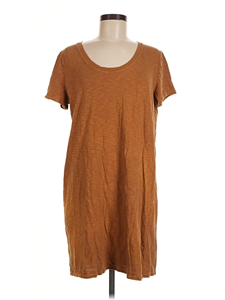 Pre-owned Unbranded Casual Dress In Brown