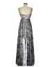 Assorted Brands Paisley Silver Cocktail Dress Size M - photo 2