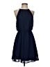 Lush 100% Polyester Solid Blue Casual Dress Size S - photo 1