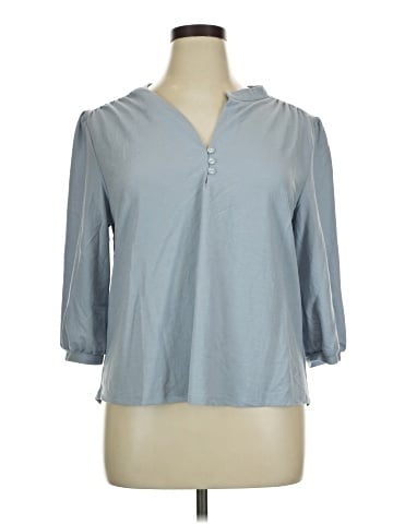 Bobeau 3/4 Sleeve Blouse (view 1)