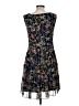 Connected Apparel Floral Black Casual Dress Size 6 - photo 2