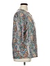 Lomon Paisley Teal 3/4 Sleeve Blouse Size XL - photo 4