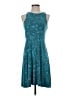 Athleta Paisley Teal Cocktail Dress Size S - photo 1