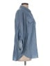 Express Outlet Blue 3/4 Sleeve Blouse Size L - photo 4