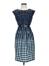 Connected Apparel Polka Dots Blue Casual Dress Size 4 (petite) - photo 1