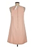 Ann Taylor 100% Polyester Solid Tan Casual Dress Size 6 - photo 2