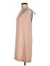 Ann Taylor 100% Polyester Solid Tan Casual Dress Size 6 - photo 5