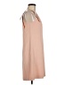 Ann Taylor 100% Polyester Solid Tan Casual Dress Size 6 - photo 4