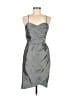 Wtoo Metallic Gray Cocktail Dress Size 8 - photo 1