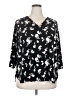41Hawthorn Black 3/4 Sleeve Blouse Size 2X - photo 1