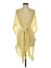Diane von Furstenberg 100% Silk Yellow Kimono Size P (petite) - photo 1