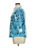 Chico's 100% Cotton Paisley Blue 3/4 Sleeve Blouse Size XL Petite (3) - photo 5